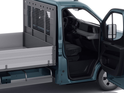Renault Master pick-up 2024 with interior Model 3D