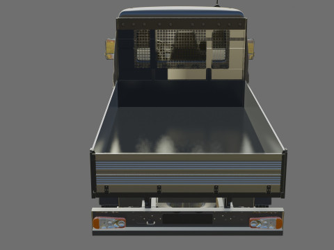 Renault Master pick-up 2024 with interior Model 3D