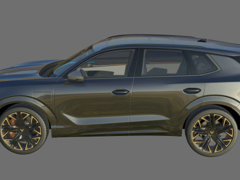 Cupra Terramar 2025 with interior 3Dモデル