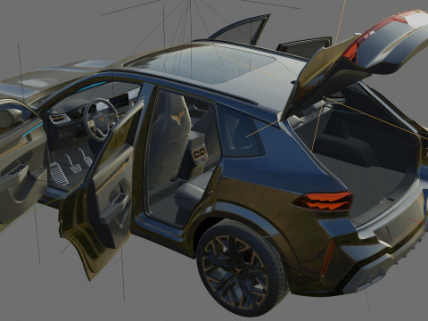 Cupra Terramar 2025 with interior 3Dモデル