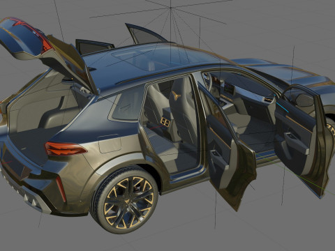 Cupra Terramar 2025 with interior 3Dモデル