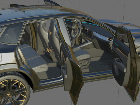 Cupra Terramar 2025 with interior 3Dモデル