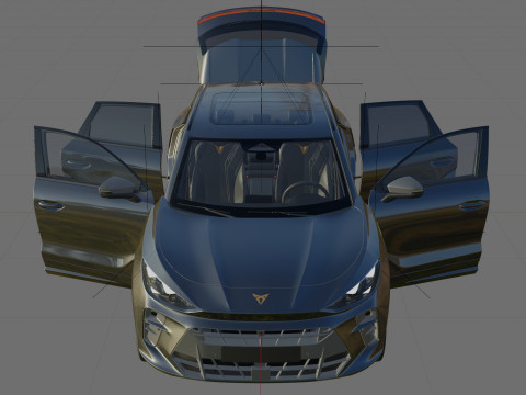 Cupra Terramar 2025 with interior 3Dモデル