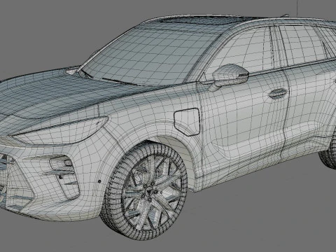 Cupra Terramar 2025 with interior 3D Model