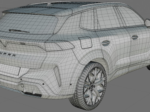 Cupra Terramar 2025 with interior 3Dモデル
