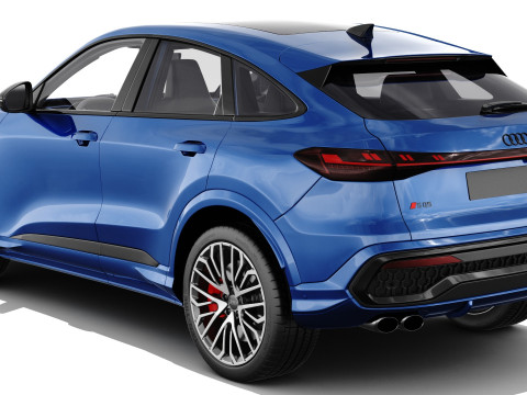Audi Q5 S-line and SQ5 Sportback 2025 with interior 3Dモデル