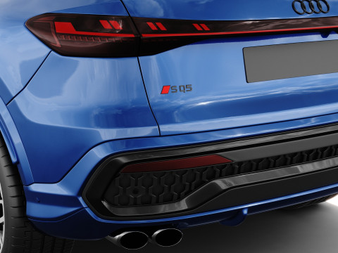 Audi Q5 S-line and SQ5 Sportback 2025 with interior 3Dモデル