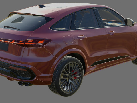 Audi Q5 S-line and SQ5 Sportback 2025 with interior 3Dモデル