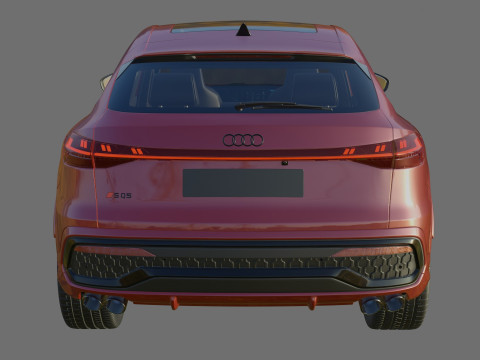 Audi Q5 S-line and SQ5 Sportback 2025 with interior 3Dモデル