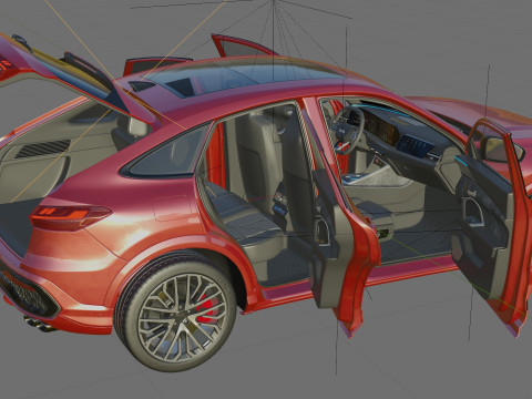 Audi Q5 S-line and SQ5 Sportback 2025 with interior 3Dモデル