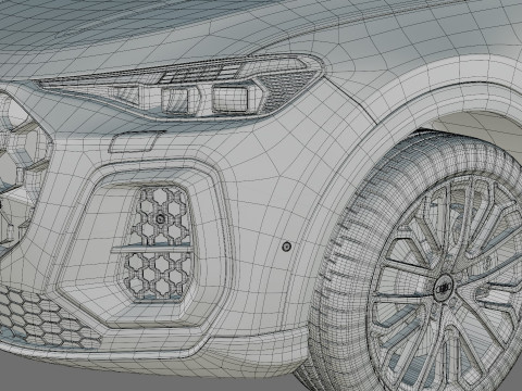 Audi Q5 S-line and SQ5 Sportback 2025 with interior 3Dモデル