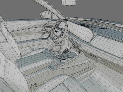 Audi Q5 S-line and SQ5 Sportback 2025 with interior 3D Model