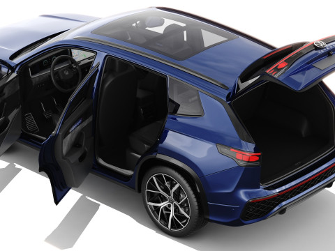 Volkswagen Tayron 2025 with interior Modelo 3D
