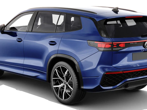 Volkswagen Tayron 2025 with interior 3D Model