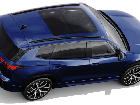 Volkswagen Tayron 2025 with interior Modelo 3D
