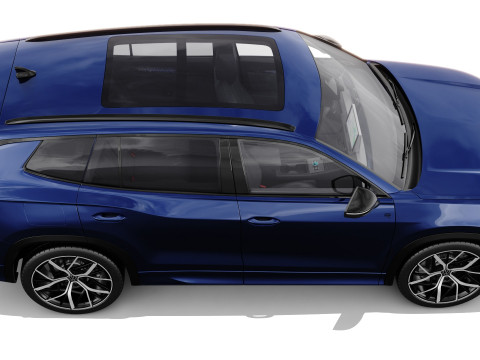 Volkswagen Tayron 2025 with interior Modelo 3D