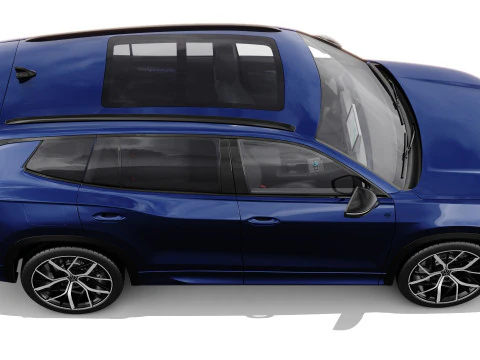 Volkswagen Tayron 2025 with interior 3D Model