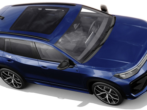 Volkswagen Tayron 2025 with interior Modelo 3D