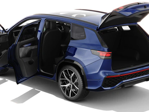 Volkswagen Tayron 2025 with interior 3D Model