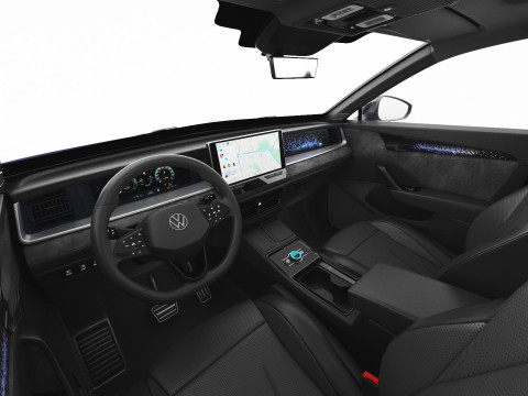 Volkswagen Tayron 2025 with interior Modelo 3D