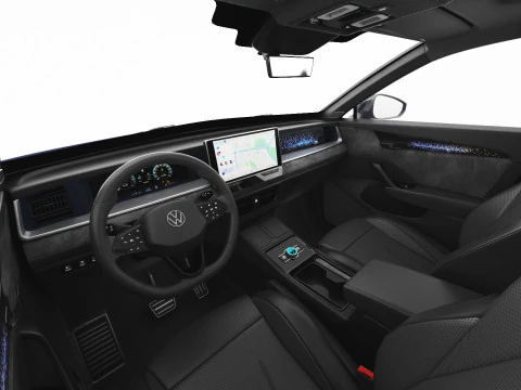 Volkswagen Tayron 2025 with interior 3D Model