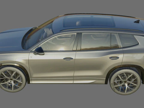 Volkswagen Tayron 2025 with interior 3D Model