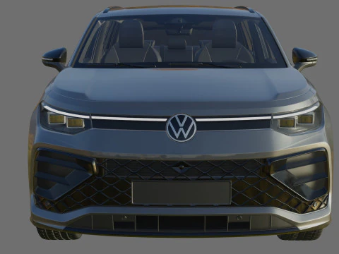 Volkswagen Tayron 2025 with interior 3D Model
