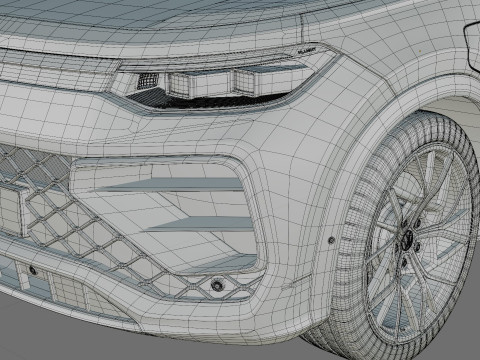 Volkswagen Tayron 2025 with interior Modelo 3D