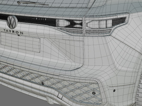 Volkswagen Tayron 2025 with interior Modelo 3D