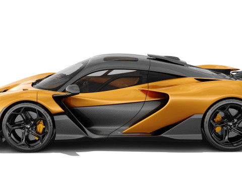 McLaren W1 2025 with interior 3D 模型