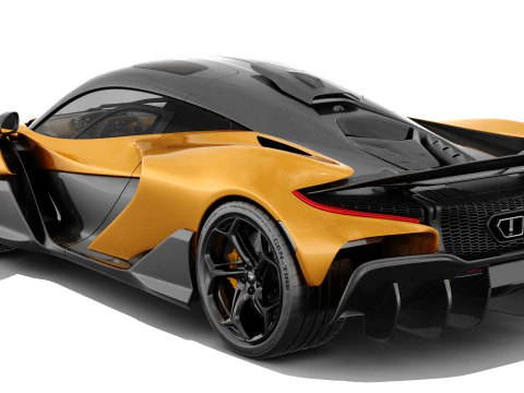 McLaren W1 2025 with interior 3D Model
