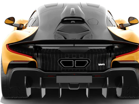 McLaren W1 2025 with interior 3D Model