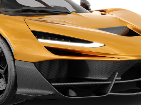 McLaren W1 2025 with interior 3D 模型