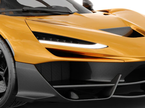 McLaren W1 2025 with interior 3D Model