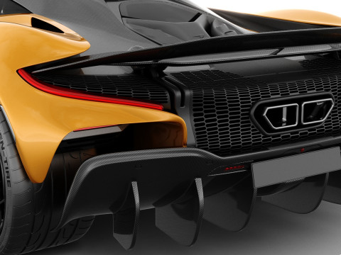 McLaren W1 2025 with interior 3D 模型