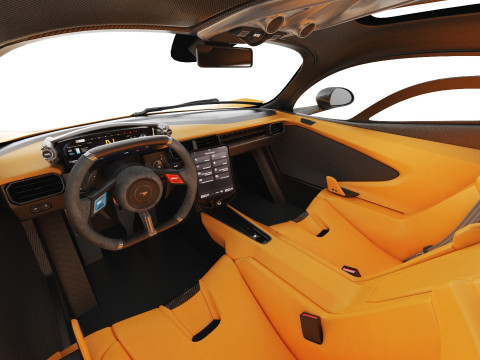 McLaren W1 2025 with interior 3D 模型