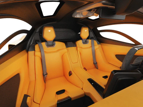 McLaren W1 2025 with interior 3D Model