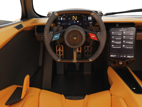 McLaren W1 2025 with interior 3D Model