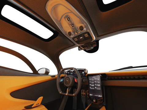 McLaren W1 2025 with interior 3D Model