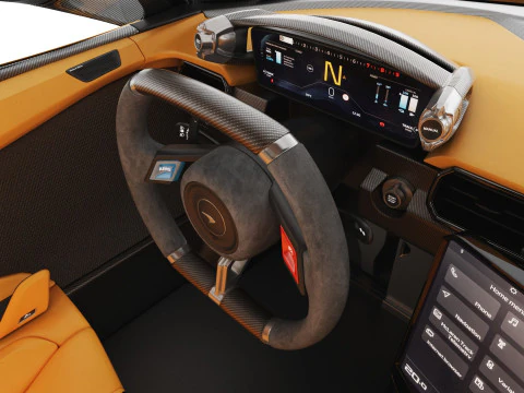 McLaren W1 2025 with interior 3D Model