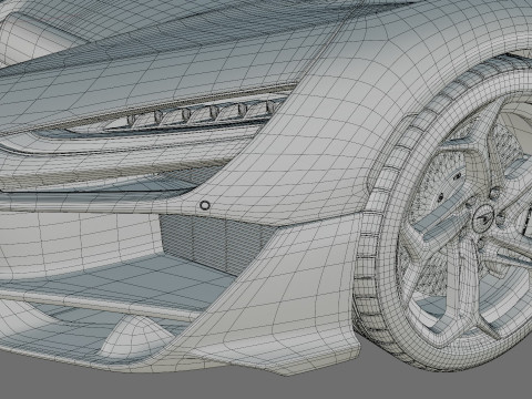 McLaren W1 2025 with interior 3D 模型