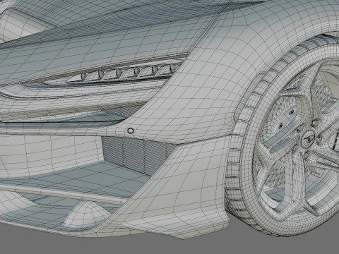 McLaren W1 2025 with interior 3D Model
