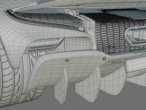 McLaren W1 2025 with interior 3D Model