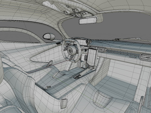 McLaren W1 2025 with interior 3D 模型
