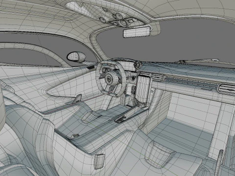 McLaren W1 2025 with interior 3D Model