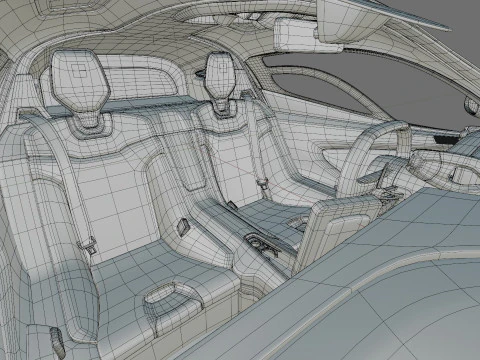 McLaren W1 2025 with interior 3D Model