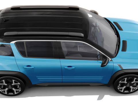 Renault 4 E-Tech 2026 with interior 3D Модель