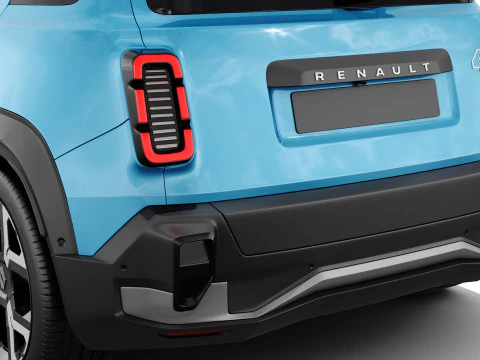 Renault 4 E-Tech 2026 with interior 3D Model