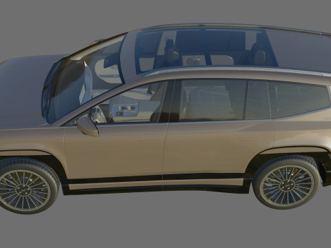Hyundai Ioniq 9 with interior Modelo 3D