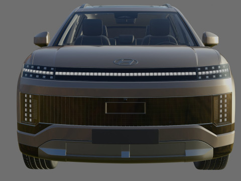 Hyundai Ioniq 9 with interior Modelo 3D